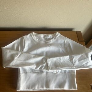 Aerie Crop workout Long Sleeve Shirt